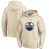 Edmonton Oilers Cream All Stitched Pullover Hoodie,baseball caps,new era cap wholesale,wholesale hats